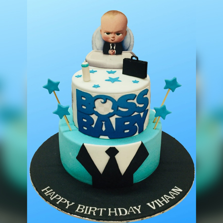 Buy/Send Boss Baby Themed Fondant Cake Online » Free Delivery In Delhi NCR  » Ryan Bakery