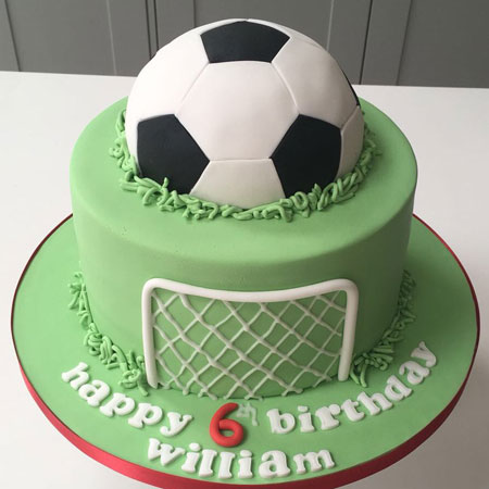 Birthday Cake - Football Pitch - Cakes and Balloons by Debbie