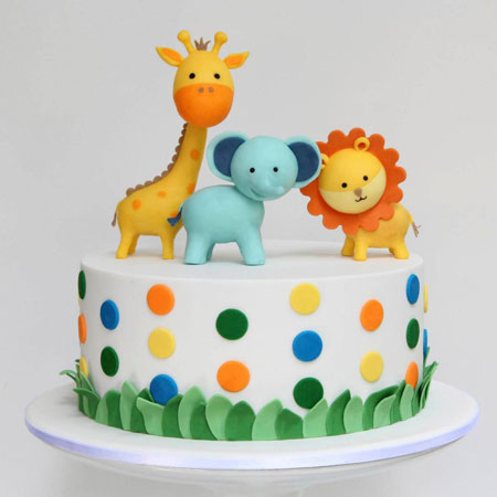 pastel animal theme cake - Sugar Rush Cakes | Sugar Rush Cakes