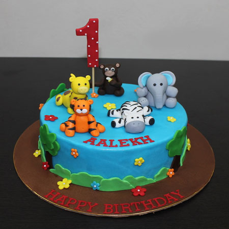 Animal theme cake | Boffocakes | Animal theme cake Delivery in Kolkata