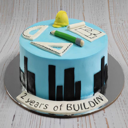 architect theme cake decorating | civil engineer cake design|filling &  frosting & designing cake - YouTube