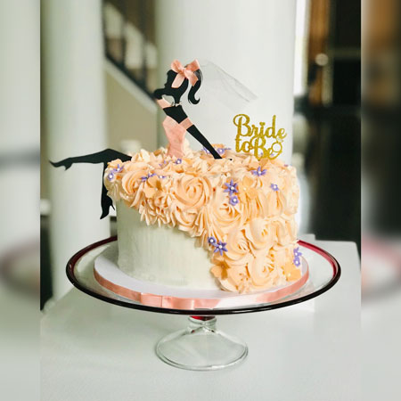 Bride To Be Pink Cake - Celestial Desserts and Bakery