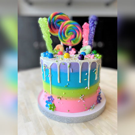 Lollipop Celebration Tier Cake – Tiffany's Bakery