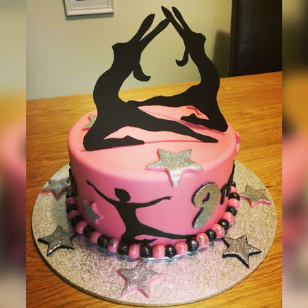 One Tier Dancer Birthday Cake