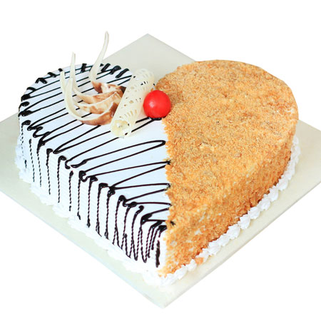 Order Half N Half Blackforest Crunch Cake Online Kanpur