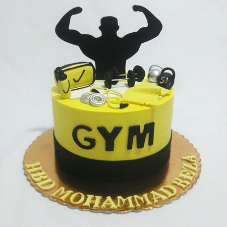 Gym Muscle Man Cake | Cake Together | Birthday Cake Delivery - Cake Together