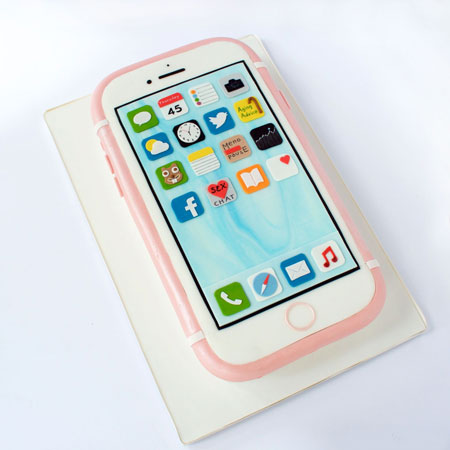 Iphone Shaped B'day Cake!!! Poster by Varsha Nikam - Mobile Prints