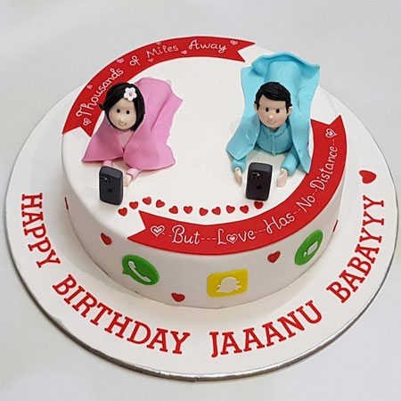 Cake for lovely couple in 2023 | Birthday cake for husband, Anniversary cake  designs, Cake for boyfriend