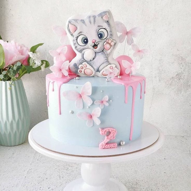 Cat Birthday Cake- Buy Online, Free Next Day Delivery — New Cakes