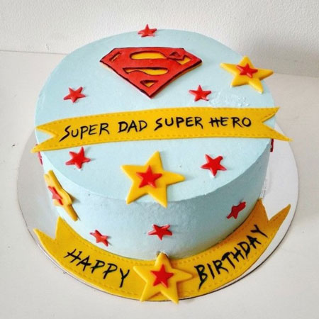 Super Hero Theme Pinata Cake with Hammer